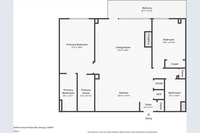 2045 W Concord Place #604, Chicago, IL 60647 - Photo 17