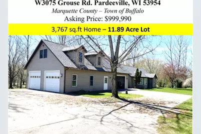 W3075 Grouse Road, Pardeeville, WI 53954 - Photo 1