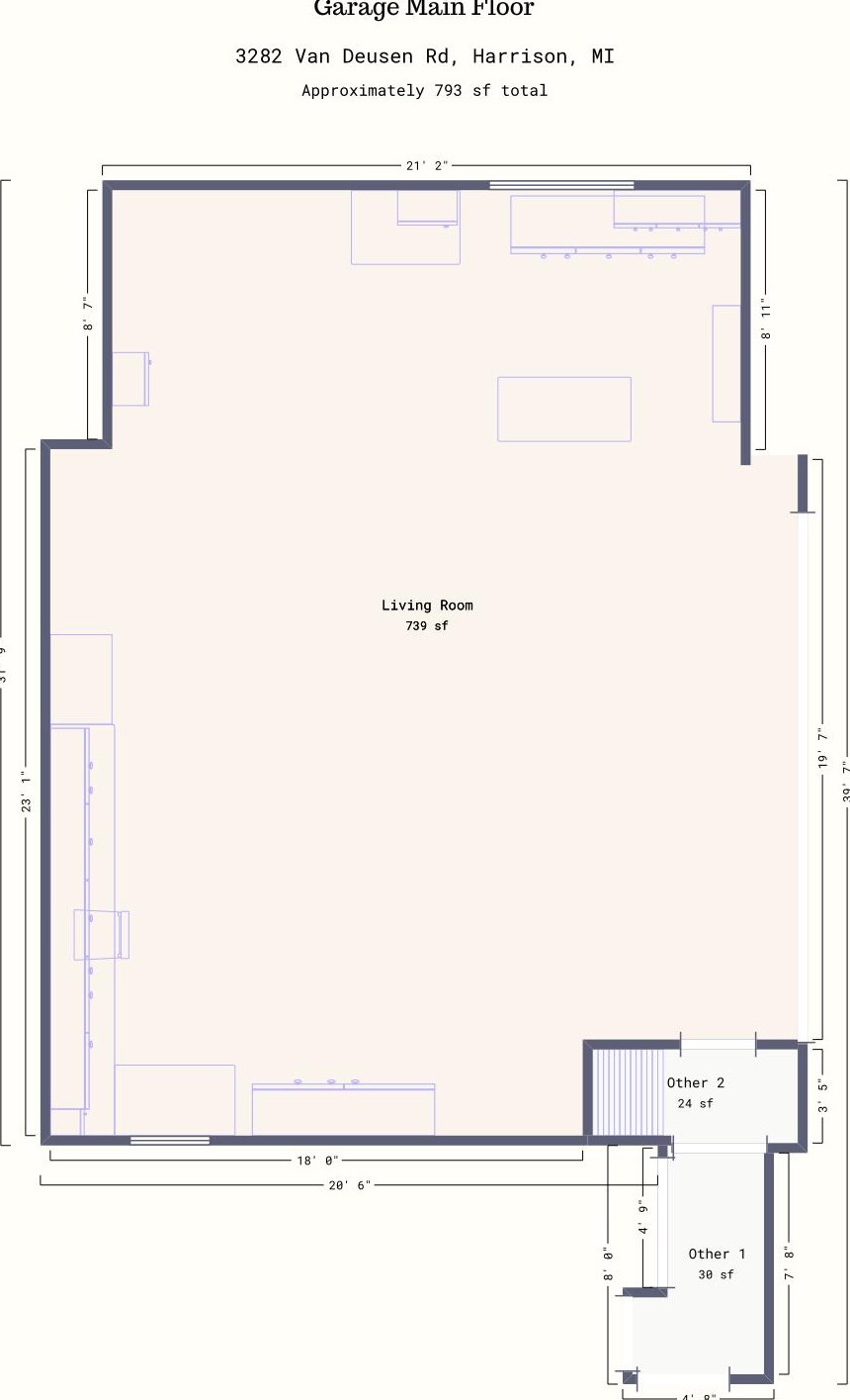 3290 Van Deusen Rd, Harrison MI 48625-9242 exterior