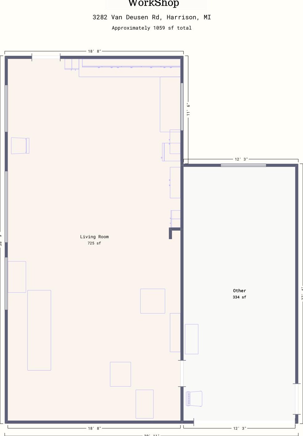 3290 Van Deusen Rd, Harrison MI 48625-9242 exterior