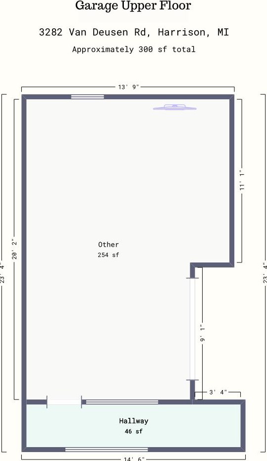 3290 Van Deusen Rd, Harrison MI 48625-9242 exterior