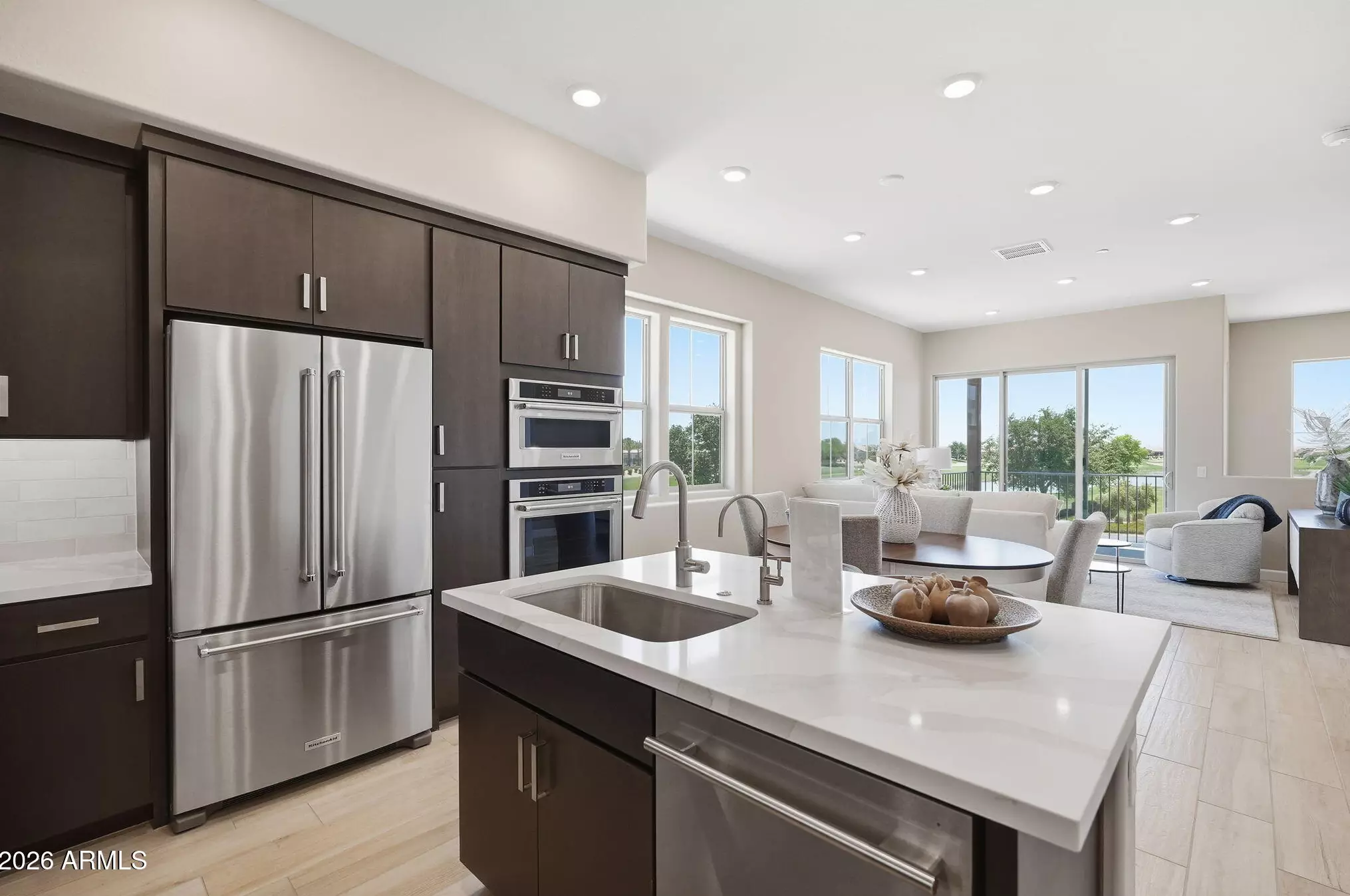 Gourmet kitchen — gourmet kitchen island with quartz counters