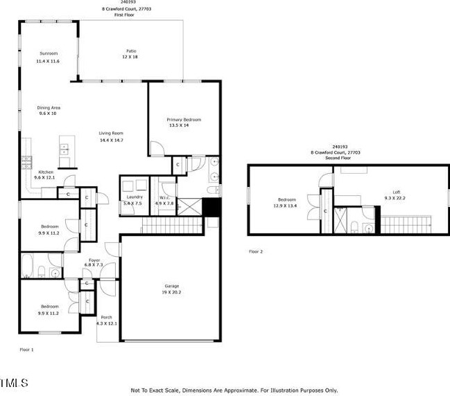 8 Crawford Ct, Durham NC 27703-9475 exterior