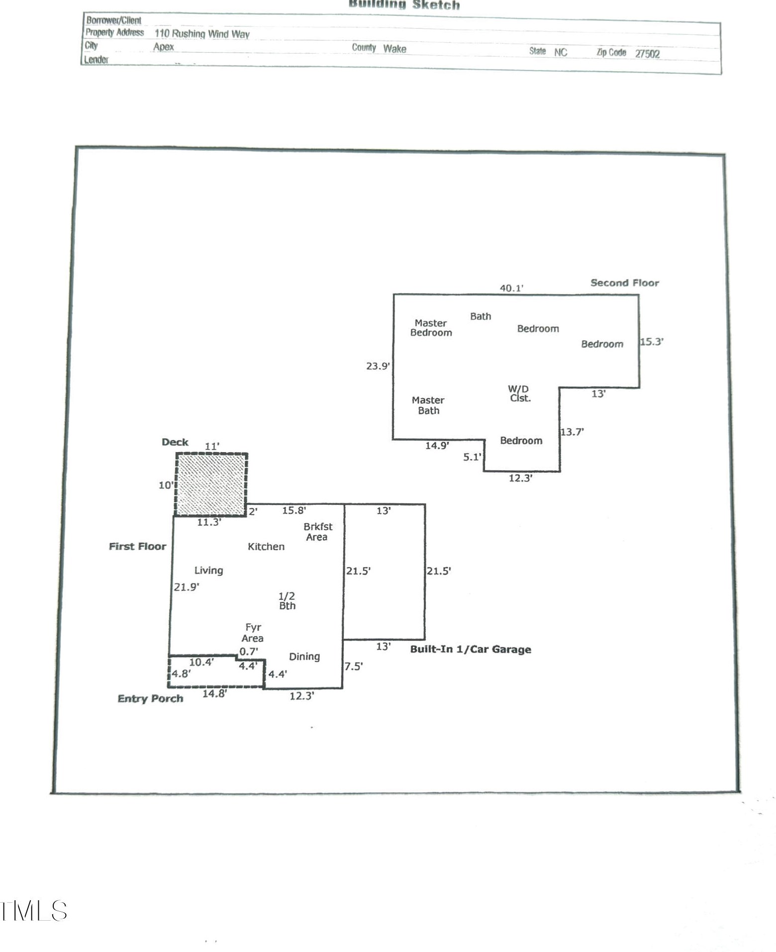 110 Rushing Wind Way, Apex NC  27502-3885 exterior