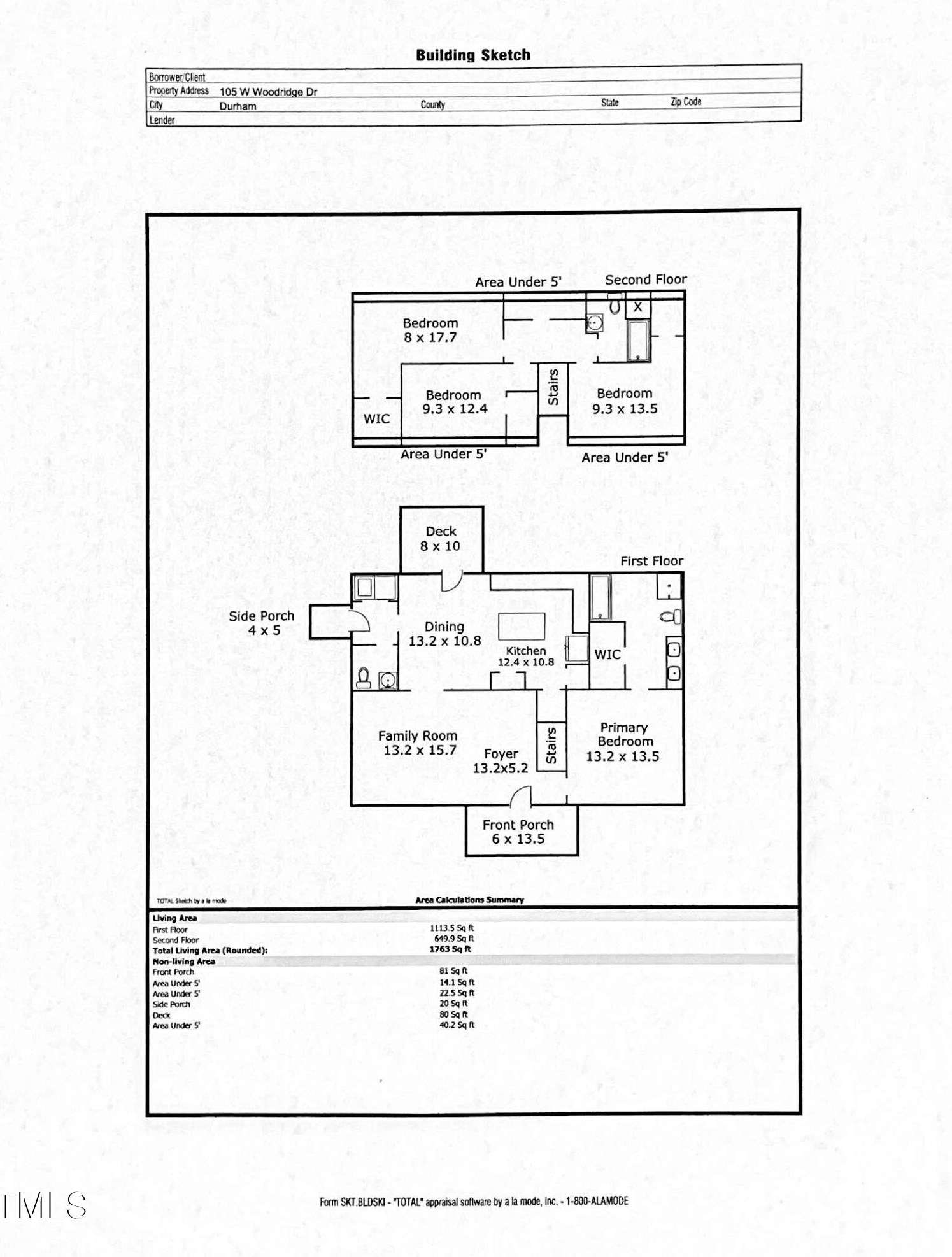 105 Woodridge Dr, Durham NC  27707-2839 exterior