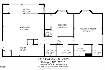 1310 Park Glen Drive #203, Raleigh, NC 27610 - Photo 41