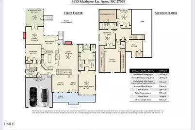 4913 Mashpee Lane, Apex, NC 27539 - Photo 5