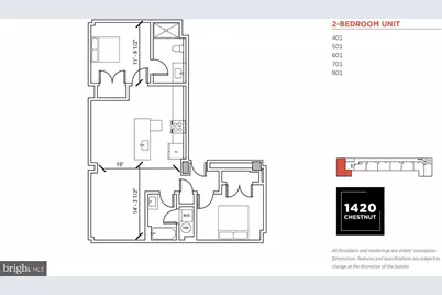 1420 Chestnut Street #701, Philadelphia, PA 19102 - Photo 21