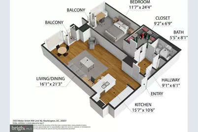 3303 Water Street NW #4B, Washington, DC 20007 - Photo 37