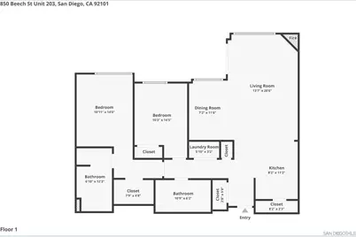  850 Beech St #203, San Diego, CA 92101 - Photo 31