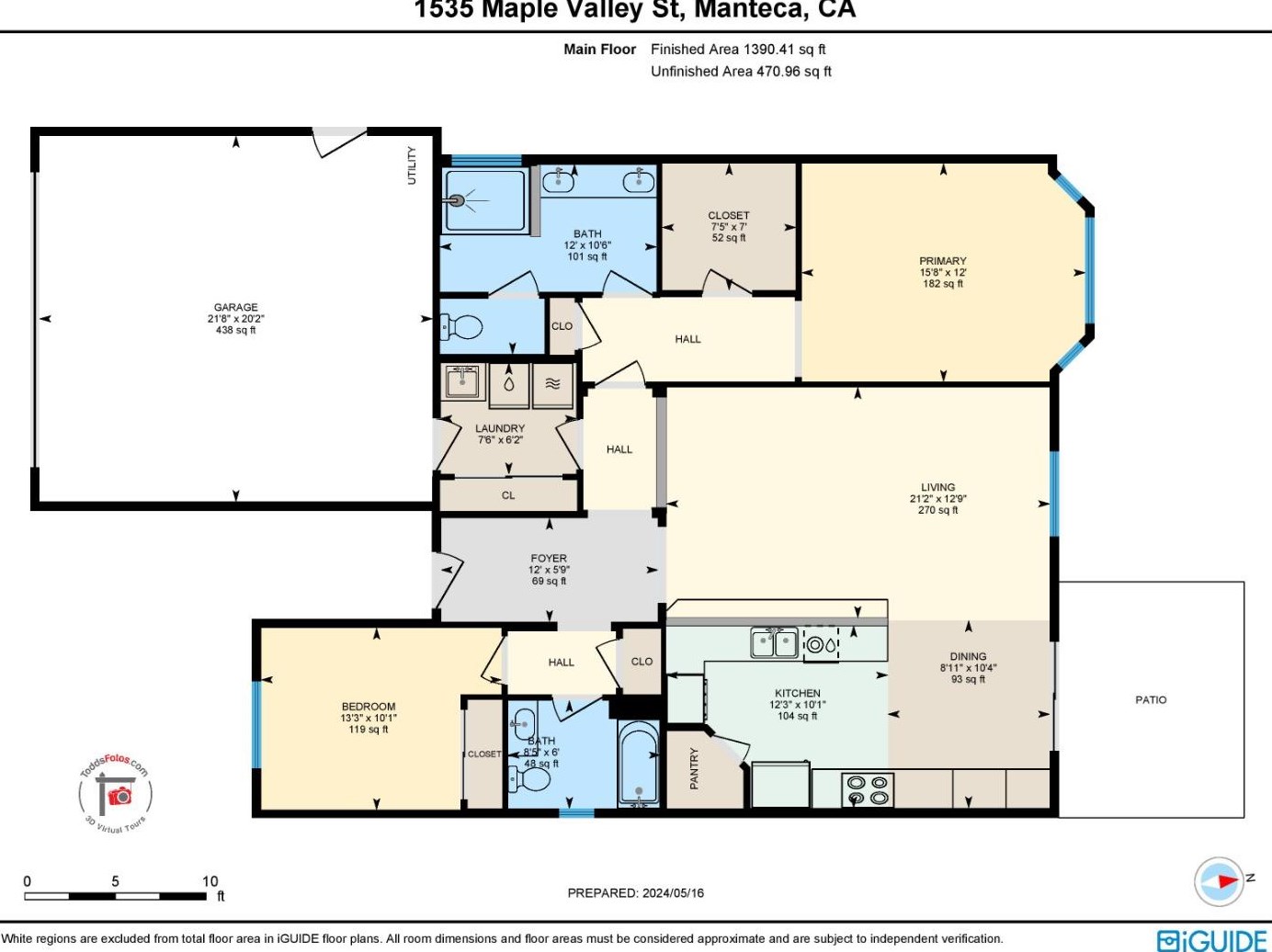 1535 Maple Valley St, Manteca CA 95336-5127 exterior