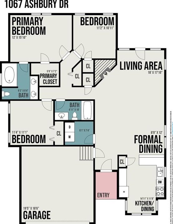 1067 Ashbury Dr, Decatur GA  30030-4171 exterior