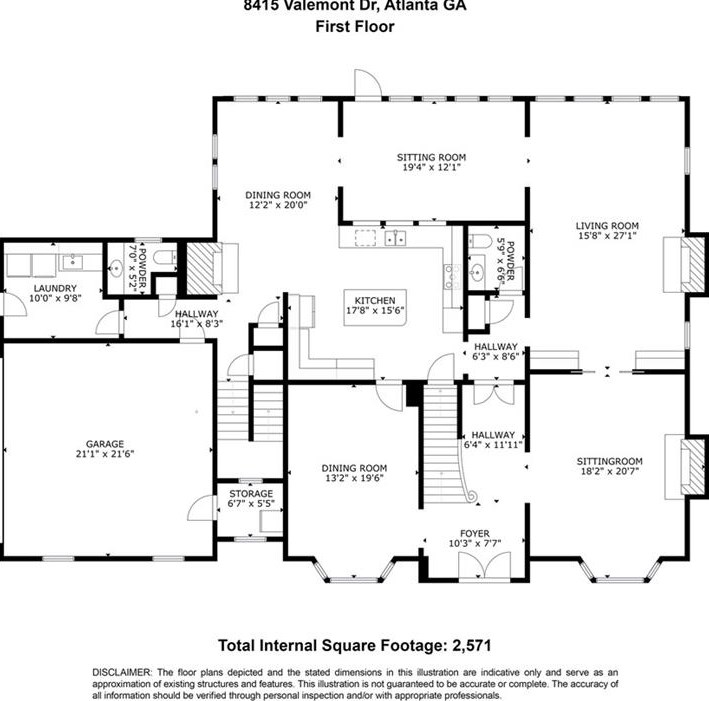 8415 Valemont Dr, Atlanta GA  30350-2847 exterior