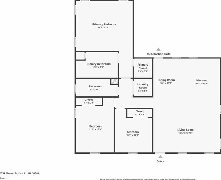 2854 Blount St, Atlanta GA  30344-3751 exterior