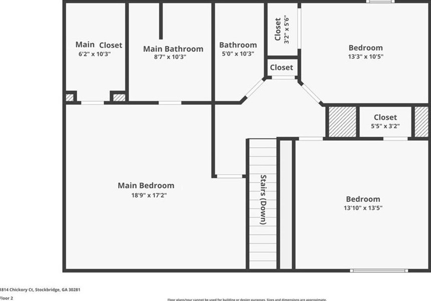 1814 Chickory Ct, Stockbridge GA  30281-7945 exterior