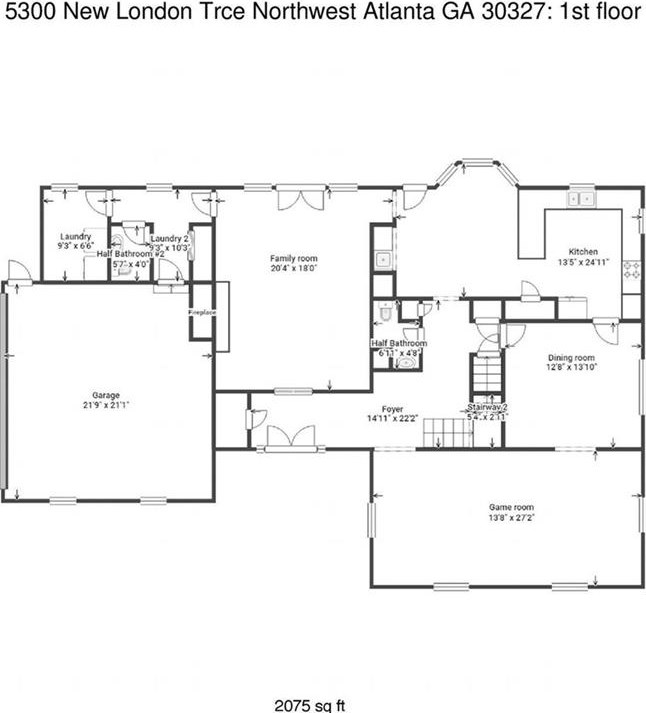 5300 New London Trce, Atlanta GA  30327-4966 exterior