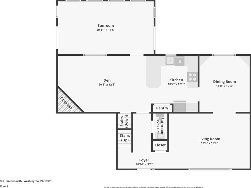 241 Hazelwood Dr, Washington PA  15301-6243 exterior