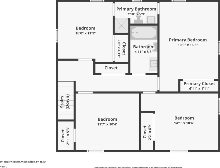 241 Hazelwood Dr, Washington PA  15301-6243 exterior