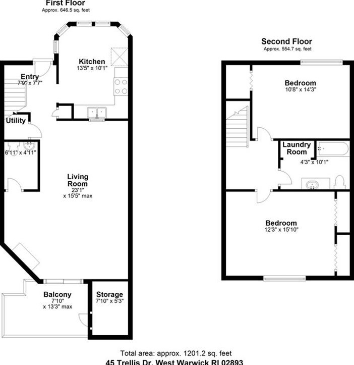 45 Trellis Dr, West Warwick RI  02893-2166 exterior