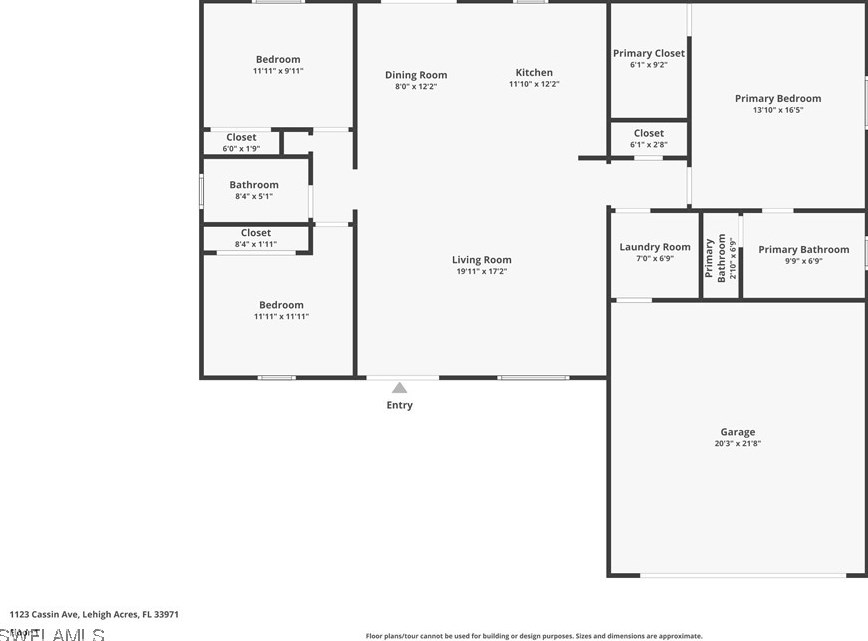 1123 Cassin Ave, Lehigh Acres FL  33971-7593 exterior