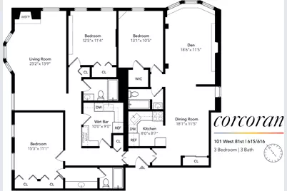 101 W 81st Street #615/616, New York City, NY 10024 - Photo 13