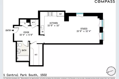 1 Central Park S #1502, New York City, NY 10019 - Photo 21