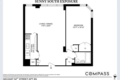 345 E 52nd Street #8G, New York City, NY 10022 - Photo 9