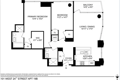 101 W 24th Street #19B, New York, NY 10011 - Photo 1