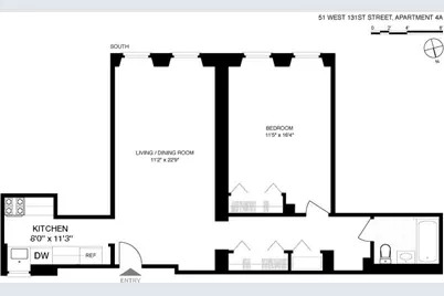 51 W 131st Street #4-A, New York City, NY 10037 - Photo 1