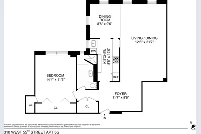 310 W 55th Street #5G, New York City, NY 10019 - Photo 7