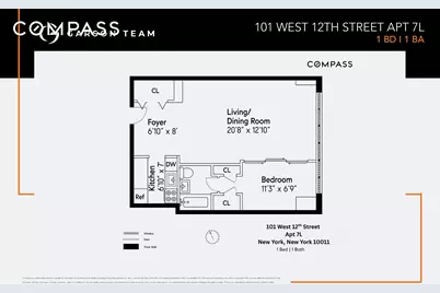 101 W 12th Street #7L, New York City, NY 10011 - Photo 1