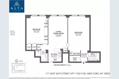 111 E 56th Street #1102/03, New York City, NY 10022 - Photo 5