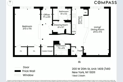 200 W 20th Street #1409/10, New York City, NY 10011 - Photo 15