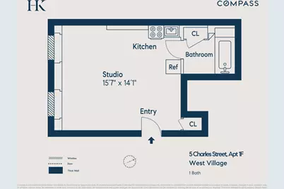 5 Charles Street #1F, New York, NY 10014 - Photo 5