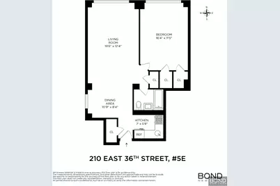 210 E 36th Street #5E, New York City, NY 10016 - Photo 7