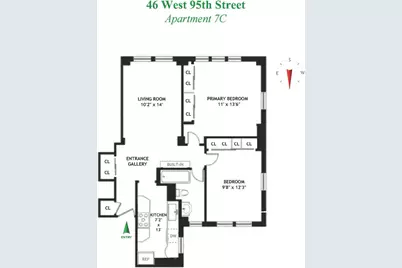 46 W 95th Street #7C, New York City, NY 10025 - Photo 1