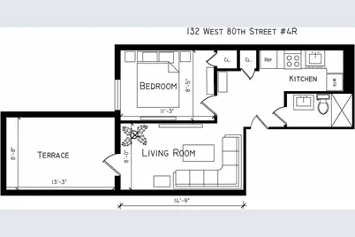132 W 80th Street #4R, New York City, NY 10024 - Photo 13