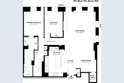 251 W 19th Street #3A, New York City, NY 10011 - Photo 1