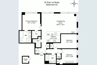 32 E 1st Street #2C, New York City, NY 10003 - Photo 13