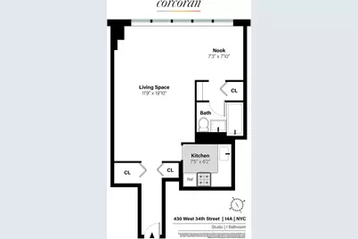 430 W 34th Street #14A, New York, NY 10001 - Photo 1