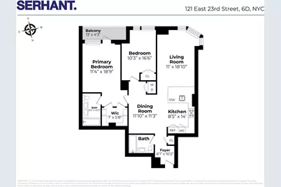 121 E 23rd Street #6D, New York, NY 10010 - Photo 1