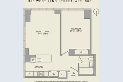 350 W 42nd Street #38E, New York, NY 10036 - Photo 17