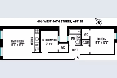 406 W 46th Street #3B, New York City, NY 10036 - Photo 11