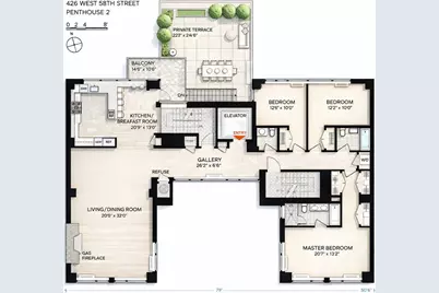 426 W 58th Street #PH2, New York City, NY 10019 - Photo 13