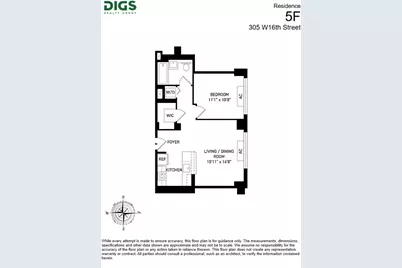305 W 16th Street #5F, New York City, NY 10011 - Photo 13