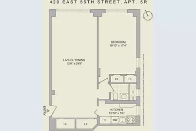 420 E 55th Street #5R, New York City, NY 10022 - Photo 5