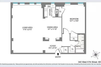 340 W 57th Street #8D, New York City, NY 10019 - Photo 7