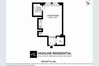 457 W 57th Street #412, New York City, NY 10019 - Photo 5