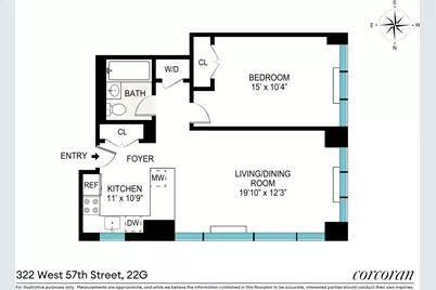 322 W 57th Street #22G, New York City, NY 10019 - Photo 7