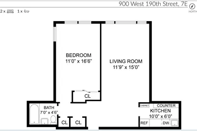 900 W 190th Street #10-E, New York City, NY 10040 - Photo 11